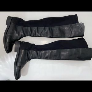 100% Leather knee high boots